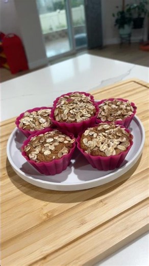 High Protein Banana Muffins ✨🌷 #baking #easyrecipes #egglessbaking #quickrecipe #highprotein