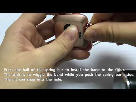 Fitbit Versa Installation. How To Install and Remove The Band From Fitbit Versa - Wearlizer FV01