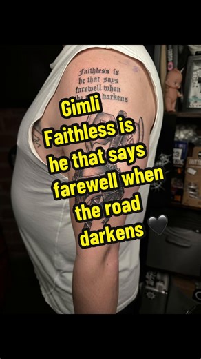 First Gimli Tattoo: A Middle-Earth Tribute