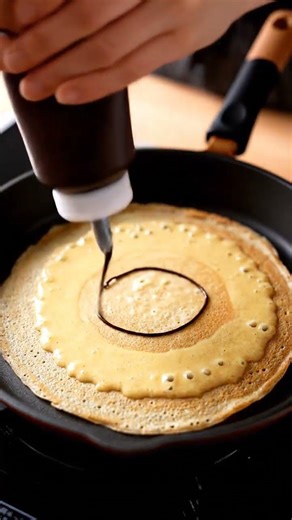 【ASMR】Crepe Making | Spreading Chocolate Perfectly～ジュワッと焼けるクレープ生地×チョコレート～ #asmr #satisfying