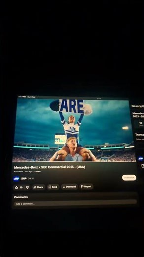 Mercedes Benz SEC tv commercial 2025