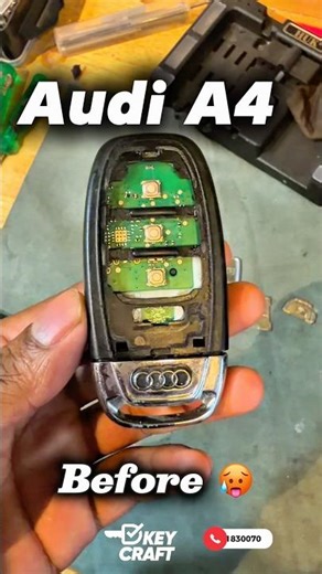 Audi A4 Key restoration 🥵✅ #audia4 #carmodification #trivandrumcars #keyprogramming #keralacars