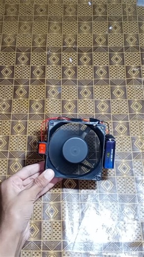 ‎How to make 12v fan with 9v battery| High speed 12v cooling fan‎ #diy #12voltfan #shorts