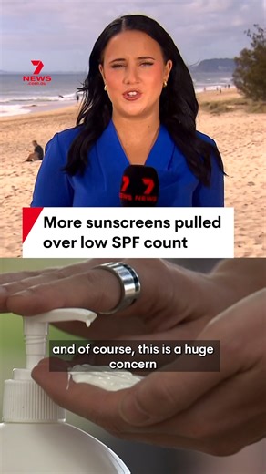An additional two sunscreen brands have been pulled from shelves over lower than advertised SPF counts. Both 'Outside Beauty & Skincare' and 'Salus Body' claimed to have SPF 50, but preliminary testing revealed they were closer to SPF 21. #sunscreen #skincare #skincancer #sunsafety #suncream | 7NEWS Australia