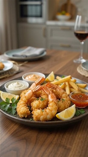 Golden & Crunchy Crispy Shrimp | Easy Seafood Recipe #foryou #cooking #foryou