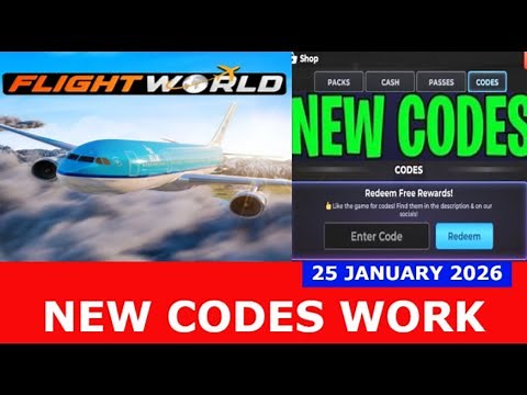 *NEW CODES* [UPDATE!] Flight World ROBLOX | JANUARY 25, 2026