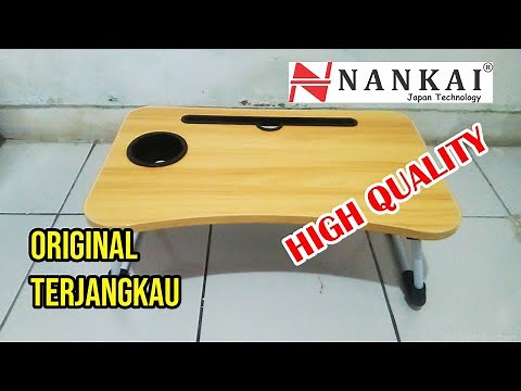 Meja Laptop Portable Meja Belajar Lipat NANKAI (Unboxing & Review)