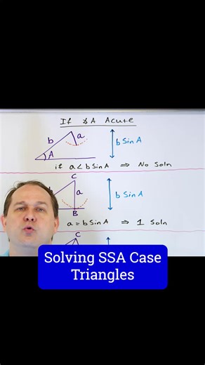 Jason Gibson on Instagram: "Learn Algebra, Calculus, Physics, Chemistry & Engineering at: MathAndScience.com Solving SSA General Triangles with Confidence"