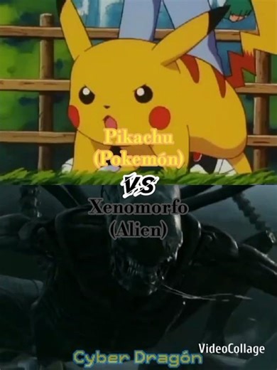 Pikachu (Pokemón) vs Xenomorfo (Alien) | #pokemon #alien #aliencovenant #alienearth