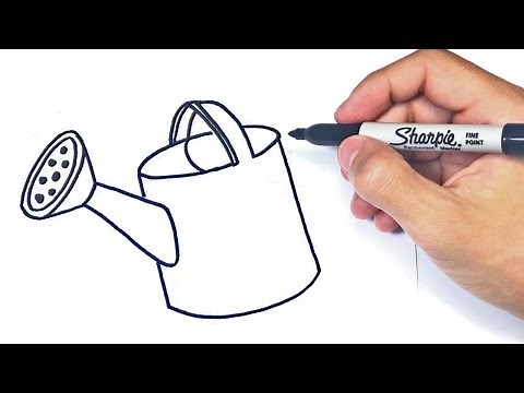 Cómo dibujar una Regadera Paso a Paso | Dibujo de Regadera