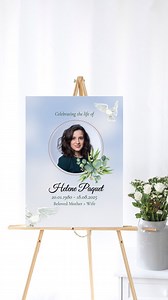 Funeral Poster Template Welcome Sign, Celebration of Life, Obituary Memorial Sign, Funeral Decor - Etsy Canada