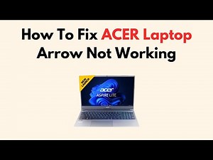 How To Fix ACER Laptop Arrow Not Working