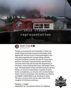 Yesterday President Trump ordered a deadly attack on ISIS in Nigeria as a Christmas gift in response to their attacks on our fellow Christians. No matter where ISIS resides we MUST take them OUT! 💪 They are a danger to ALL the world! **PLEASE NOTE** We at B4A have supported the Nigerian Christians since our original 2 Million Bikers to DC ride in many ways. These Christians are our Brothers & Sisters** | Bikers for America
