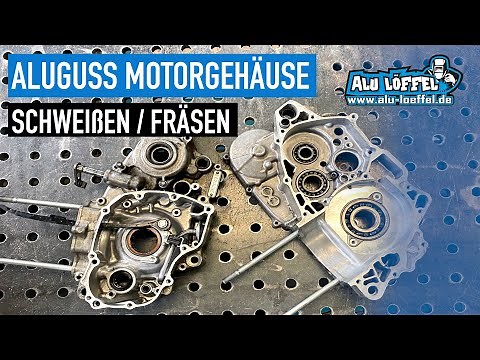 ALUGUSS Motorgehäuse richtig WIG schweißen / fräsen I Reparatur I Alu Löffel