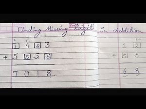 Finding Missing Digit in Addition