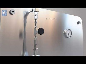 Sampling system for liquid or gas