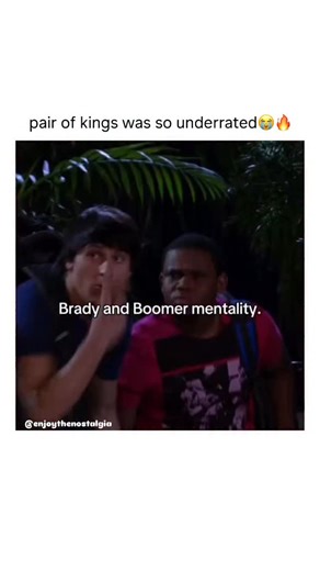 Enjoy the Nostalgia🙃 on Instagram: "New gen will never understand 💔 Pair of Kings was pure Disney XD madness — two regular twins suddenly ruling a bizarre island full of monsters, curses, and nonstop chaos. Brady and Boomer were loud, goofy, and completely unprepared, which made every episode unpredictable and hilarious. The strange creatures, over-the-top villains, and ridiculous storylines gave the show a wild energy that felt totally unhinged in the best way. And that’s why it hit so hard.