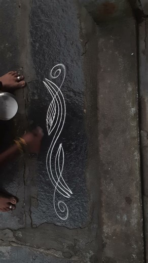 easy &beautiful daily side border design for muggulu