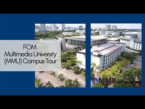 Aerial and on the ground view of Multimedia University (MMU) Cyberjaya Campus