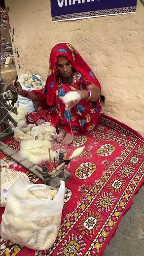 thread making, charkha, rural life