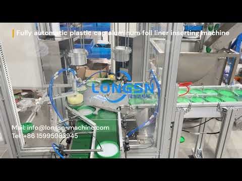 High speed automatic plastic cap seal liner inserting machine/cap lining wadding machine