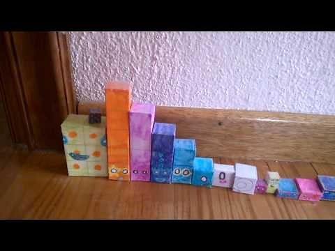 101 Papercraft Number Blocks