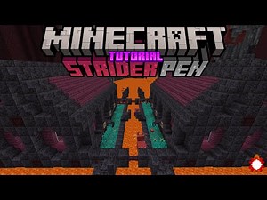 Minecraft How to Build a Strider Pen -Tutorial-