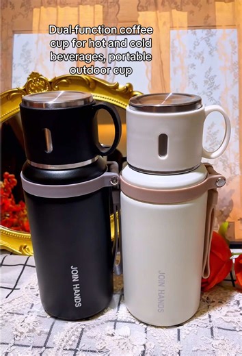 Dual-Function Stainless Steel Vacuum Flask for Beverages