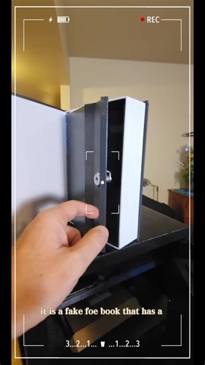 Britt Brownlee on Instagram: "Book Safe with Key Lock, Portable Metal Safe Box, 9.5" x 6.1" x 2.2" Black & Navy Blue Large, Secret Book Hidden Safe"