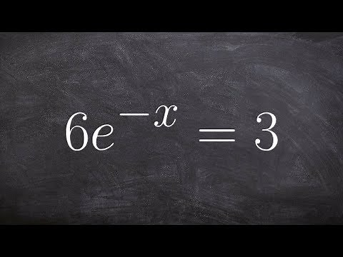 Learn how to solve an exponential function when it is negative