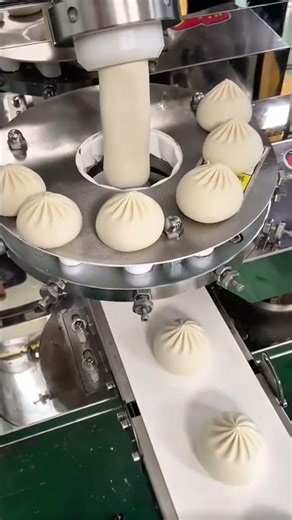 Forming Soft White Steamed Buns Automatically Using an Industrial Dough Wrapping Machine