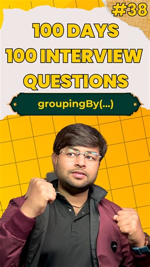Durgesh Tiwari on Instagram: "38/100 Days Java Interview Questions | grouping elements | groupingBy methods () Follow for more such videos @durgesh_k_t @learncodewithdurgesh #programming #java #coding #webdevelopment #codinglife #codinglife #python"