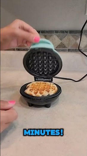 This Mini Waffle Maker Makes Breakfast Cute & Easy—Just Plug, Pour, Pop!