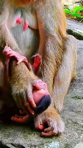 Life of Monkeys: When the baby is woken up because Mom doesn't let them nurse while sleeping.