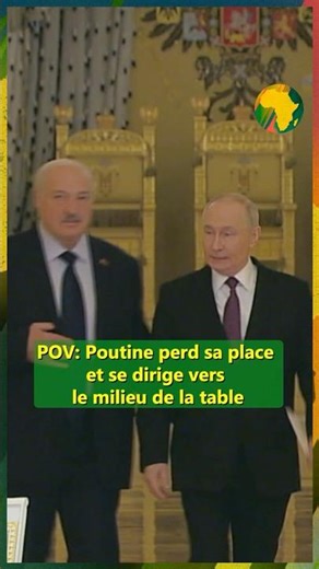 Putin can't find his place and heads towards the middle of the table