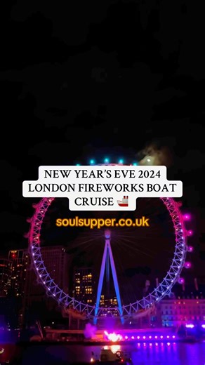 ✨ Final Release! Celebrate NYE in style aboard a Thames River Cruise! 🎆🎶 Soul Supper DJs, roaming sax, live entertainment & incredible views of London’s iconic fireworks. Midnight toast included! 🥂🎟️ Tickets £99 early bird—secure yours now: soulsupper.co.uk🚨 Dress code: NYE Glamour (no trainers).#NYELondon #LondonFireworks #ThamesCruise #NewYearsEve2024 #SoulSupper | Soul Supper