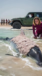 Marine Biologist Work Quickly To Save Stranded Dolphin From Salt Flat! #rescue #animals #Wildlife | Drama with Vu