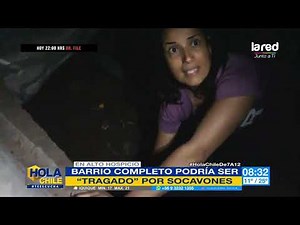 Preocupación: en Alto Hospicio: barrio sufre riesgos por socavones