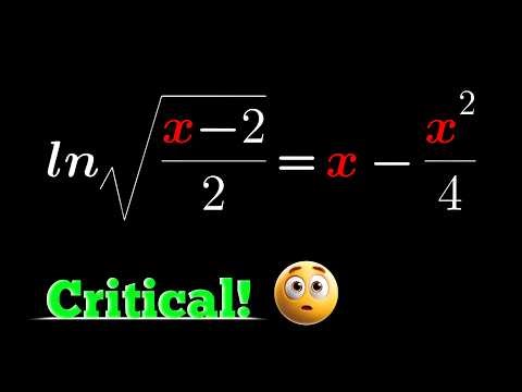 Solved in 4 Minutes | Advanced Natural Logarithm Equation