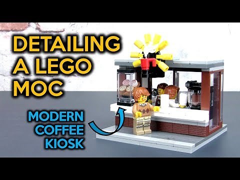 LEGO Coffee Kiosk MOC You Can Build!