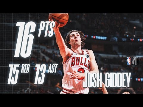 GIDDEY MONSTER TRIPLE DOUBLE LEADS BULLS TO WIN OVER GRIZZLIES! 🔥
