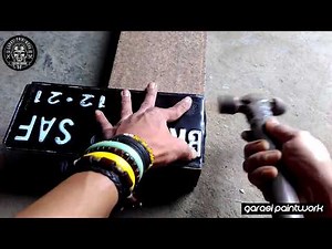 Making and Restoration License Plate