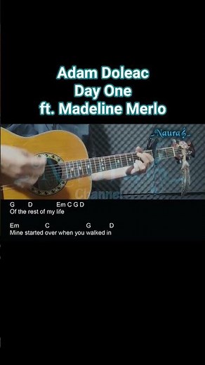 Adam Doleac - Day One ft. Madeline Merlo Guitar Chords Lyrics #shorts