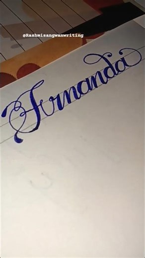 How to write Fernanda in calligraphhy🤔#shorts #handwriting#calligraphytutorial #calligraphy#ytshorts