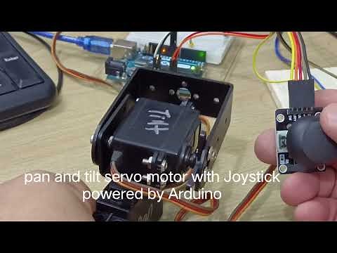 Pan and tilt axis with MG995 Servo motor and Arduino UNO