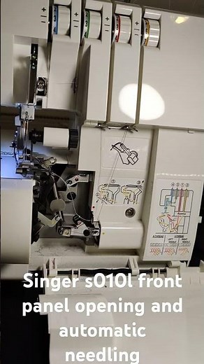 Singer s010l front panel opening and automatic needling
