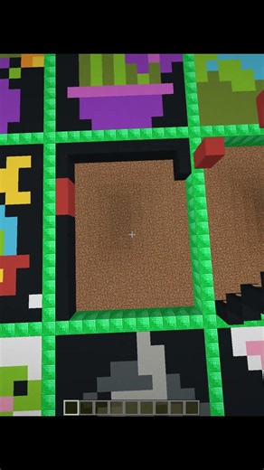 Satisfying pixel art in minecraft (crab) Sand Art #shorts #gaming #minecraft