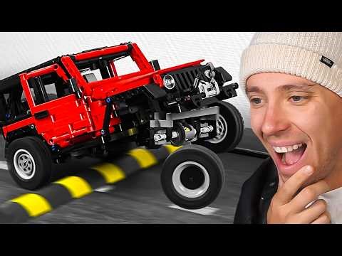 Reacting To Lego Cars vs Massive Speed Bumps