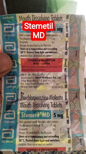 Stemetil MD Tablet Use #Composition#Prochlorperazine