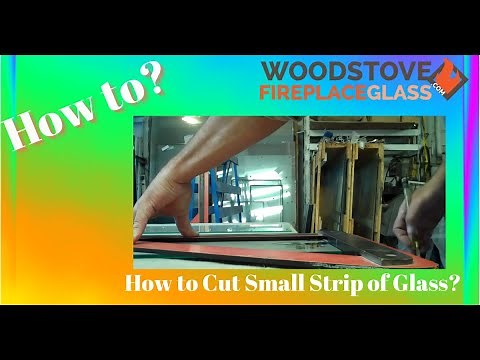 Cutting small strip of glass